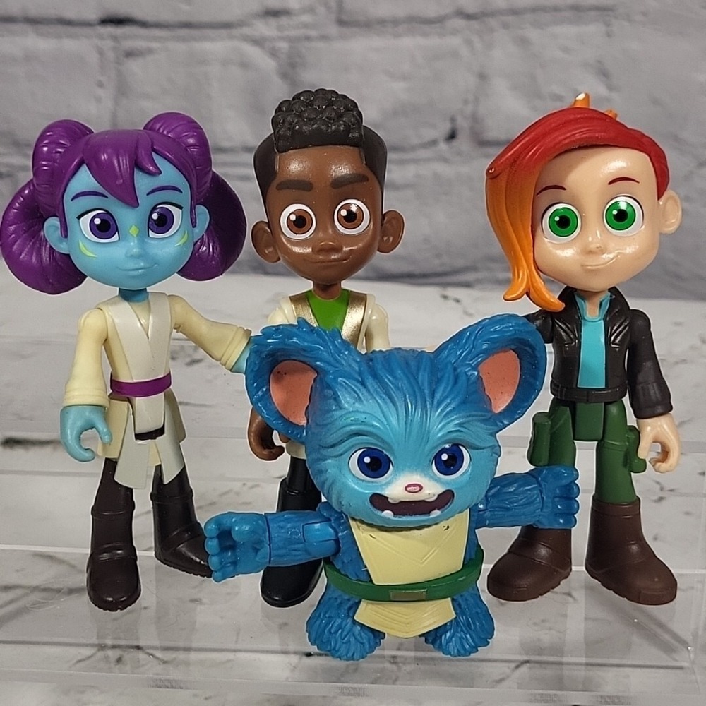 Star Wars Young Jedi Adventures Jedi Hero Collection Lot of 4 Figures